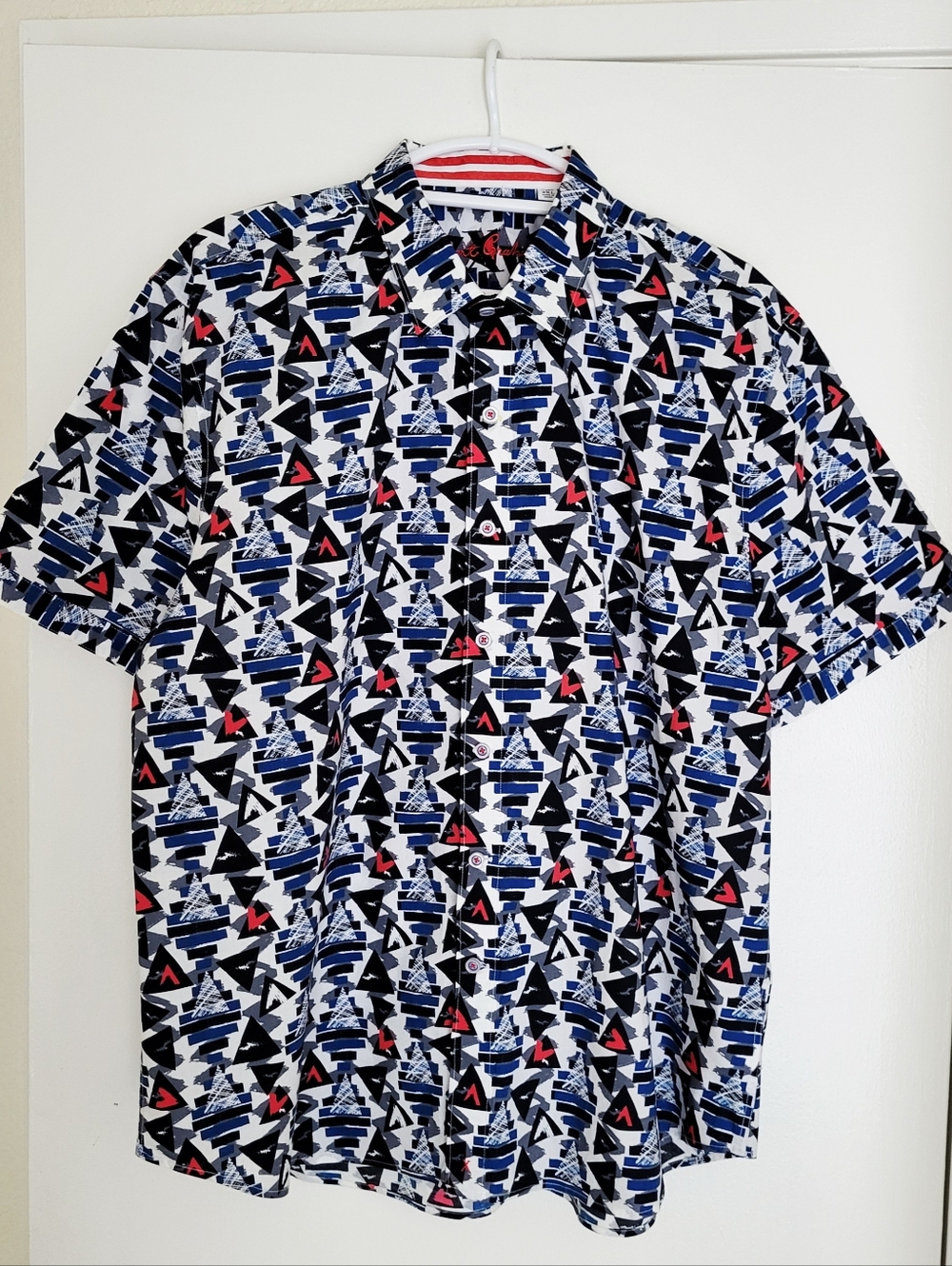 Robert Graham Shirt Mens 3XL Geometric Shortsleeve Collectible